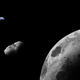 Imagen para el artículo titulado Astrónomos creen que hay un enorme trozo de la Luna orbitando cerca de nuestro planeta